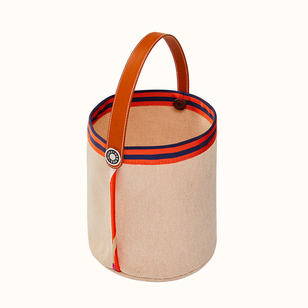 canvas basket bag